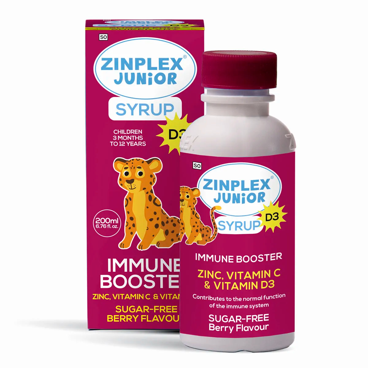 ZINPLEX JUNIOR WITH VITAMIN D SYRUP 200ML