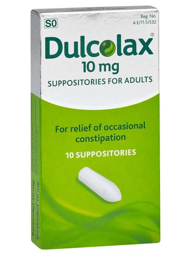 DULCOLAX ADULT 10MG SUPPOSITORIES 10