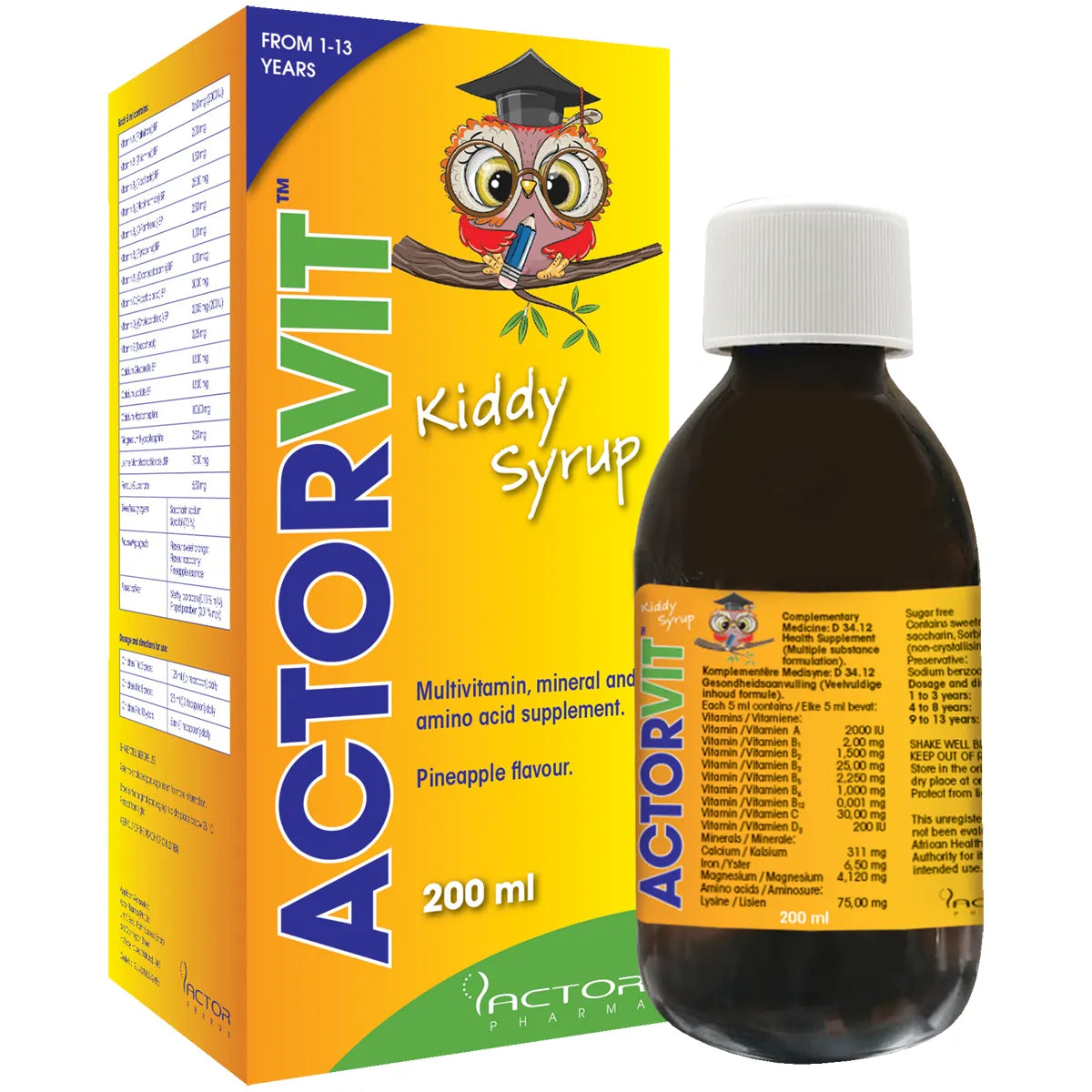 ACTORVIT MULTIVITAMIN KIDDY SYRUP 200ML