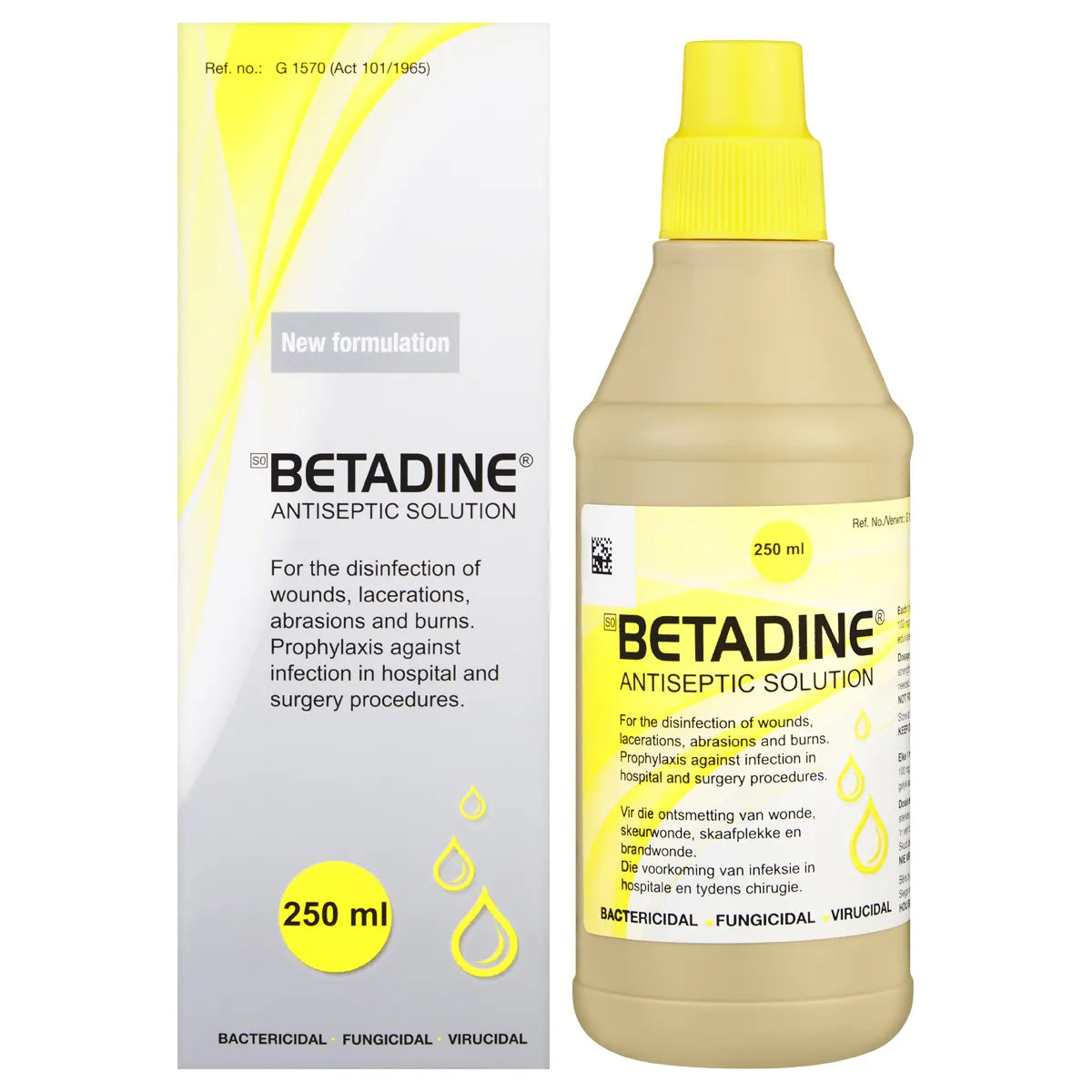 BETADINE ANTISEPTIC SOLUTION 250ML