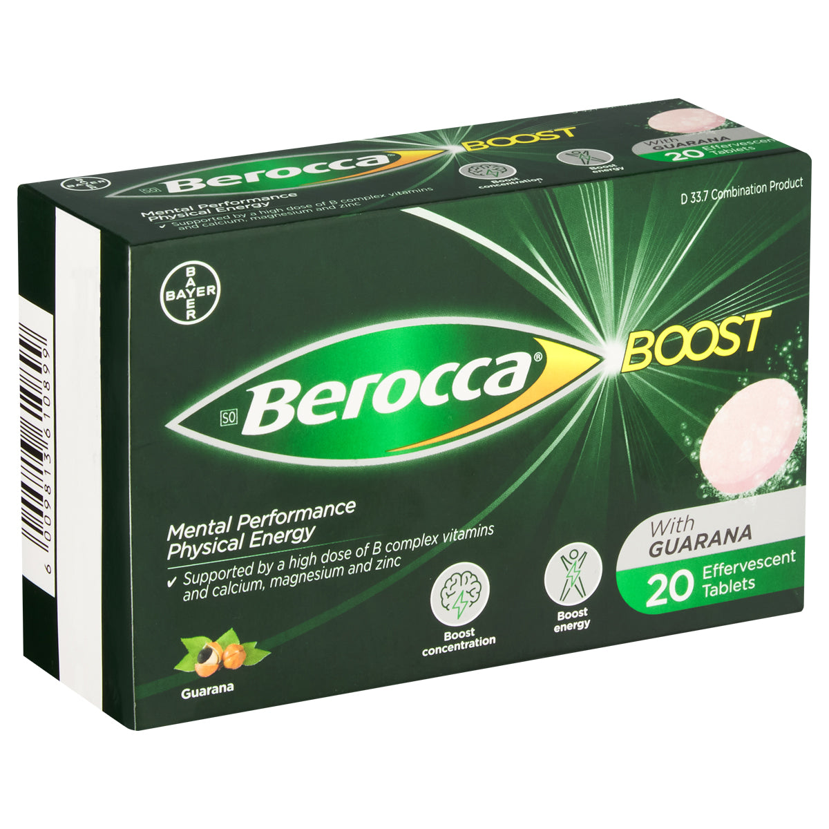 BEROCCA BOOST EFFERVESCENT 20