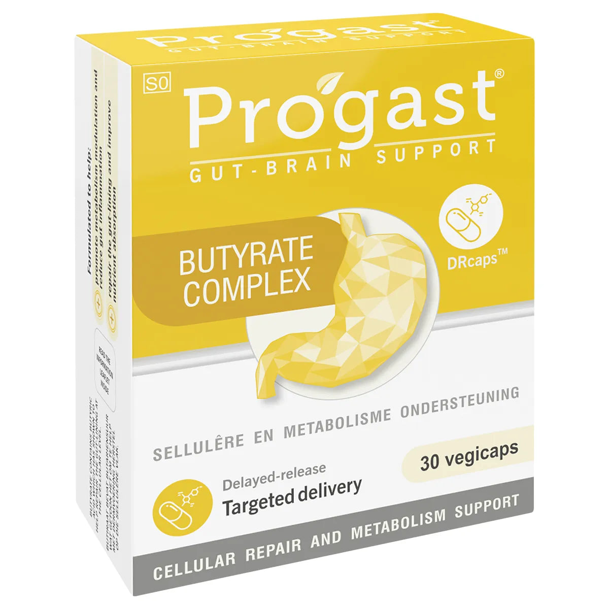 PROGAST BUTYRIC ACID CAPSULES 30