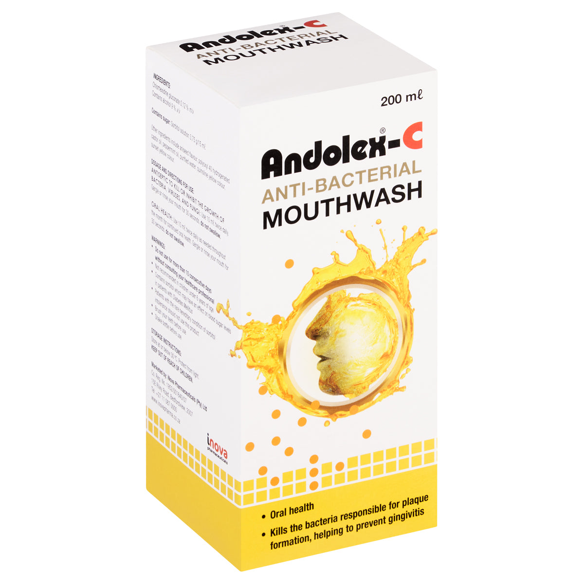 ANDOLEX-C ORAL RINSE MOUTHWASH 200ML