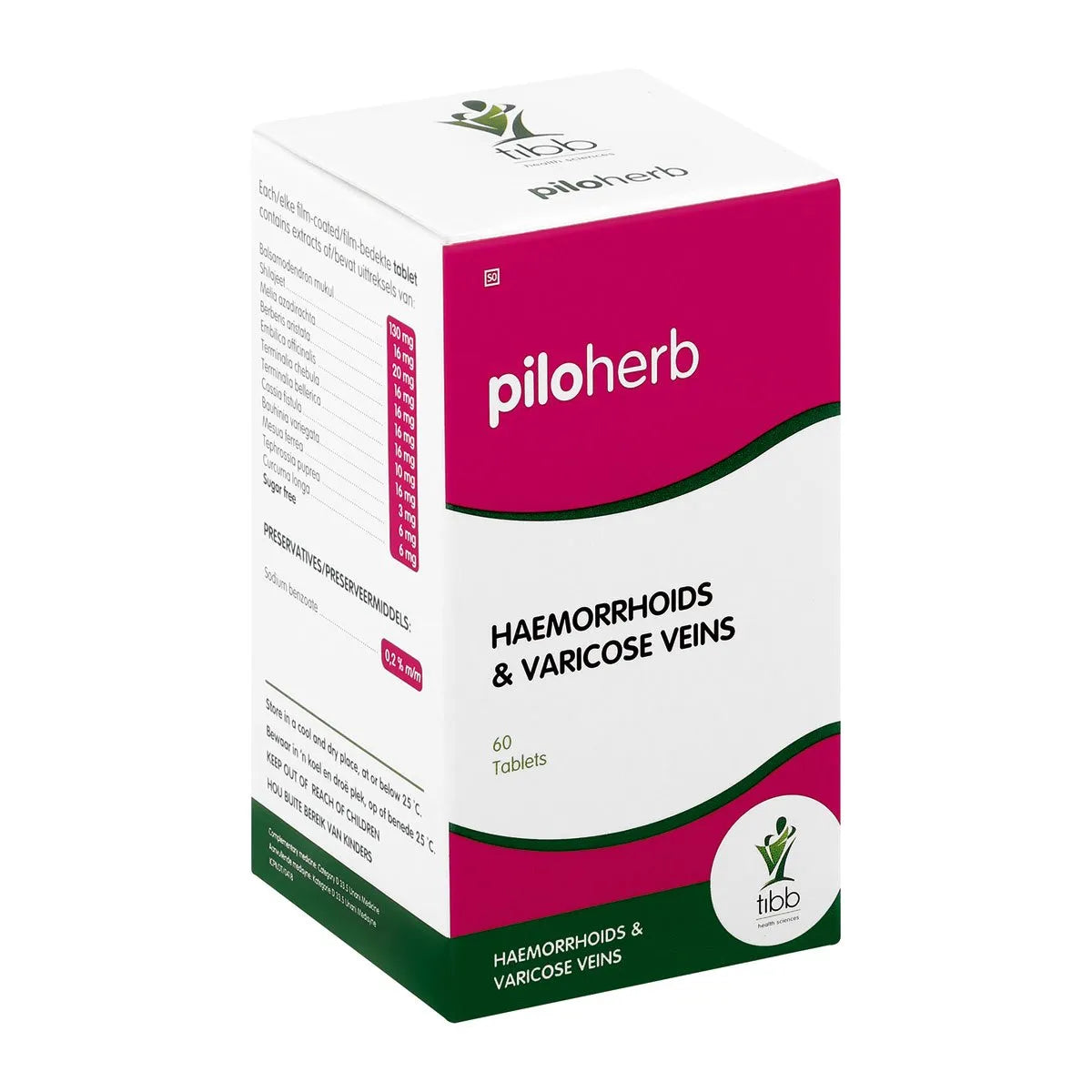 TIBB PILOHERB TABLETS 60