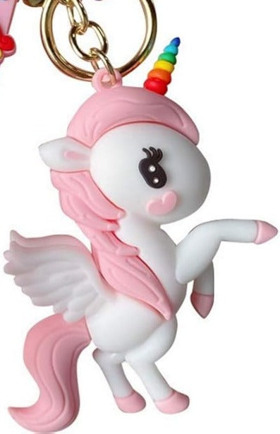 JENAM PINK/LAVENDER UNICORN KEYRING