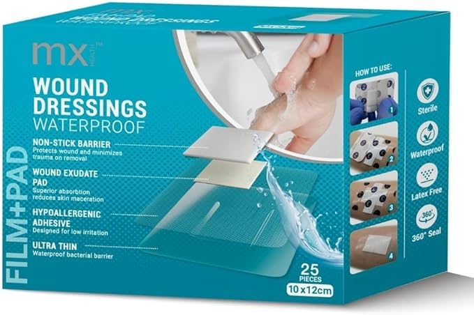 MX WOUND FILM/PAD DRESSING 10CM X 12CM SINGLE