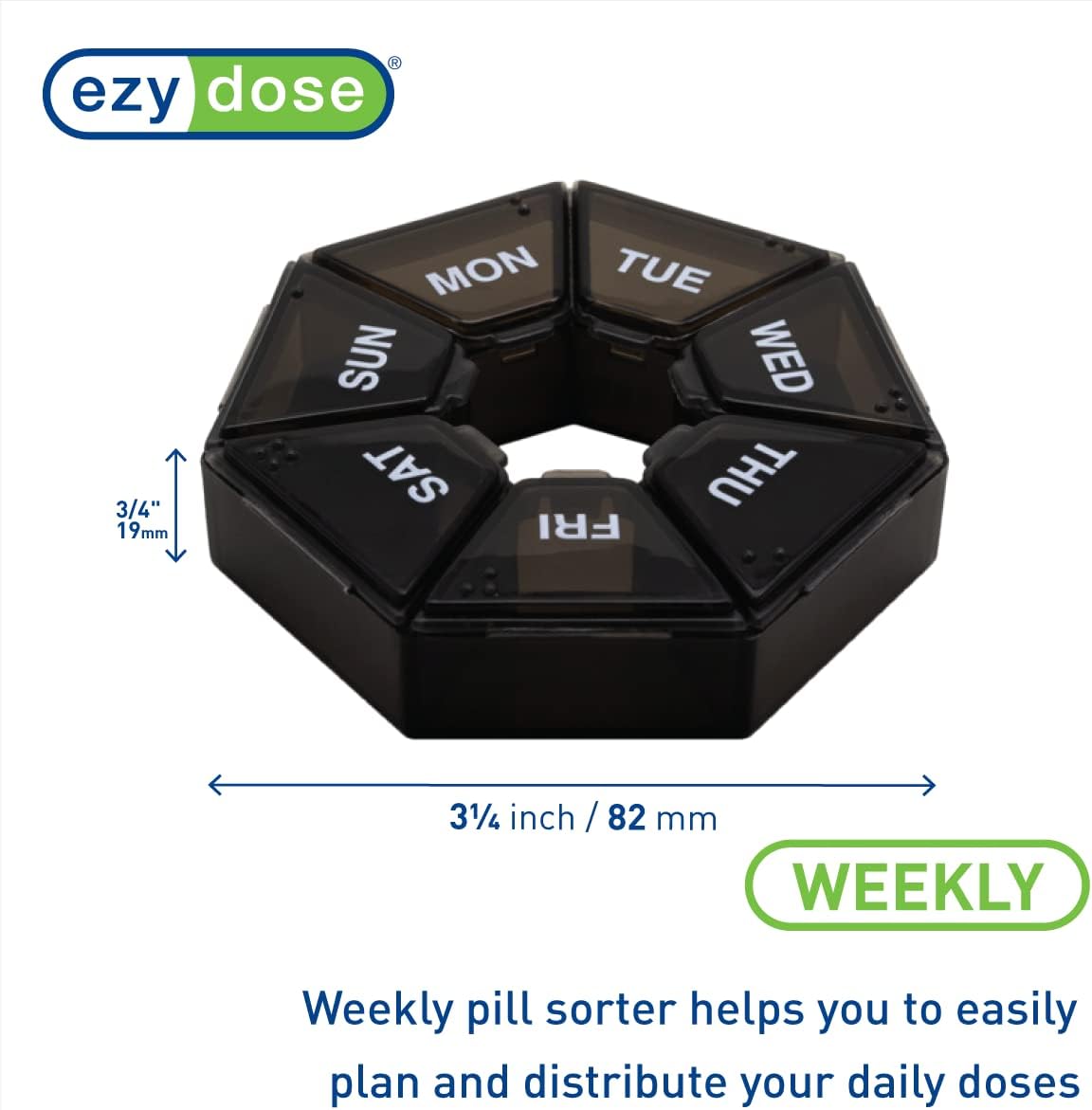EZY DOSE 7 DAY PILL ORGANIZER MEDIUM