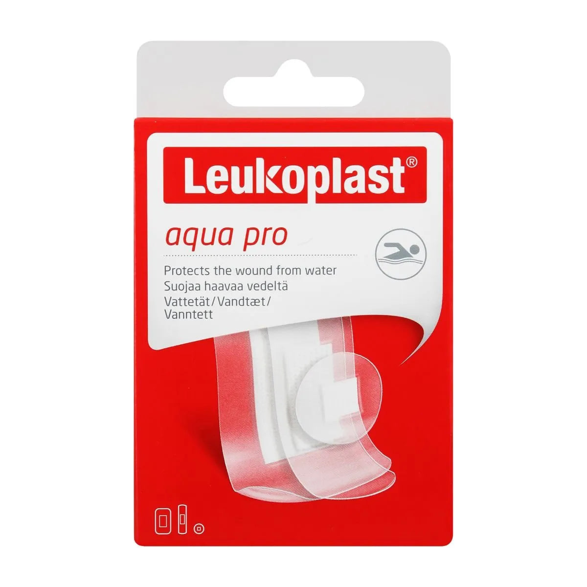 LEUKOPLAST TRANSPARENT AQUA PRO ASSORTED PLASTERS