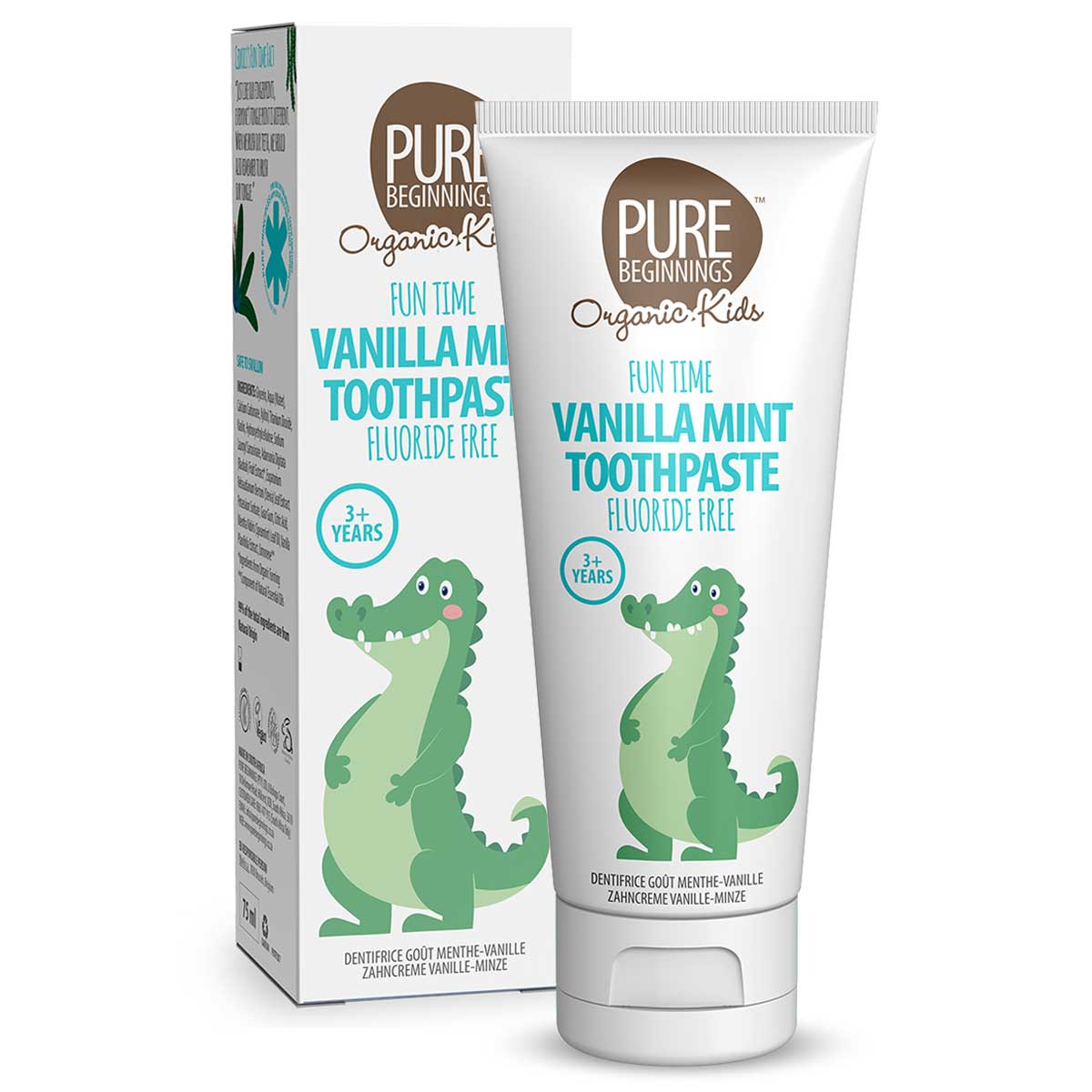PURE BEGINNINGS VANILLA MINT KIDS TOOTHPASTE 75ML