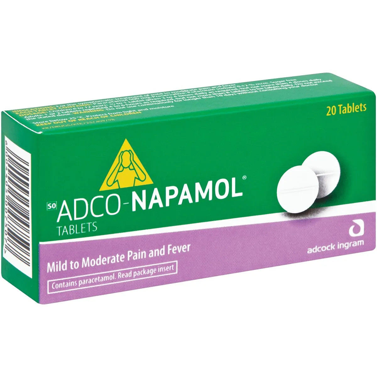 ADCO-NAPAMOL 500MG TABLETS 20