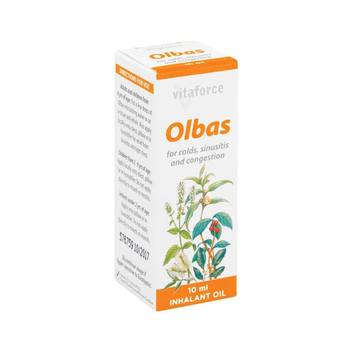 HERBAFORCE OLBAS OIL HF DROPS 10ML