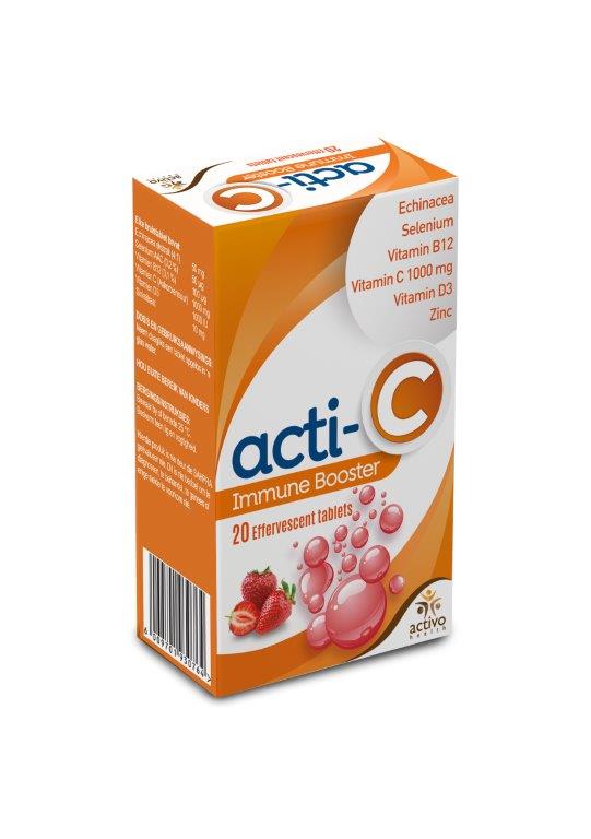 ACTI-C IMMUNE BOOSTER EFFERVESCENT STRAWBERRY 20