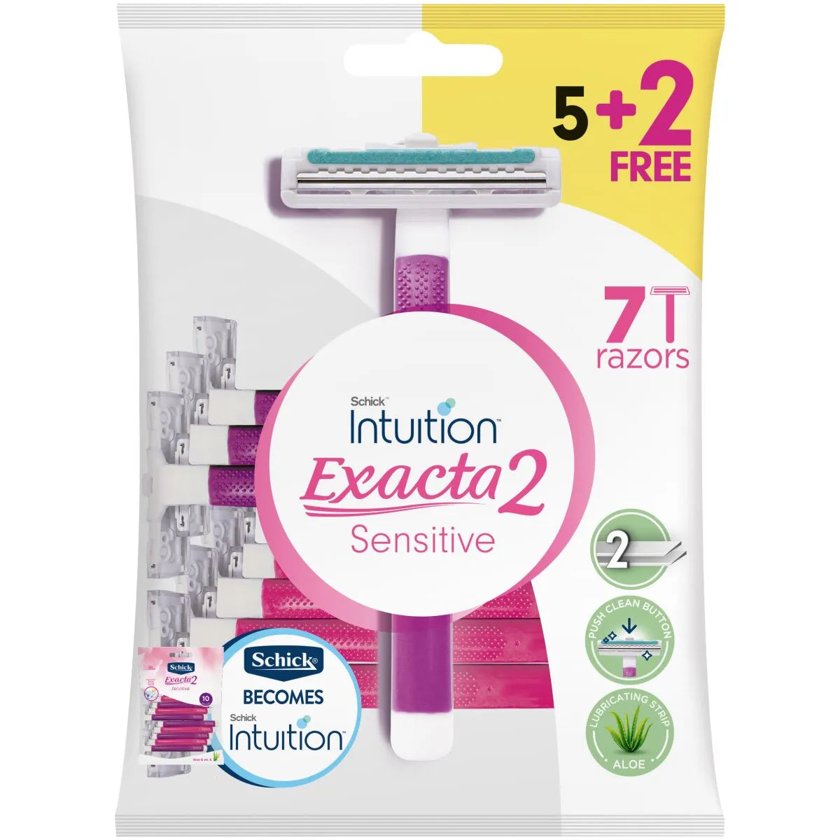 SCHICK EXACTA 2 WOMEN 5+2 FREE RAZORS