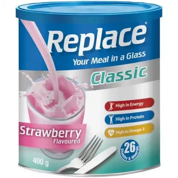 REPLACE CLASSIC STRAWBERRY POWDER 400G