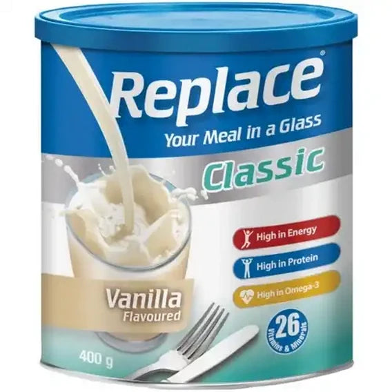 REPLACE CLASSIC VANILLA POWDER 400G