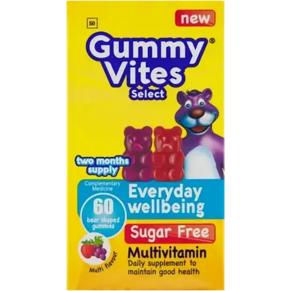 GUMMY VITES SELECT SUGAR FREE MULTIVITAMIN GUMMIES 60
