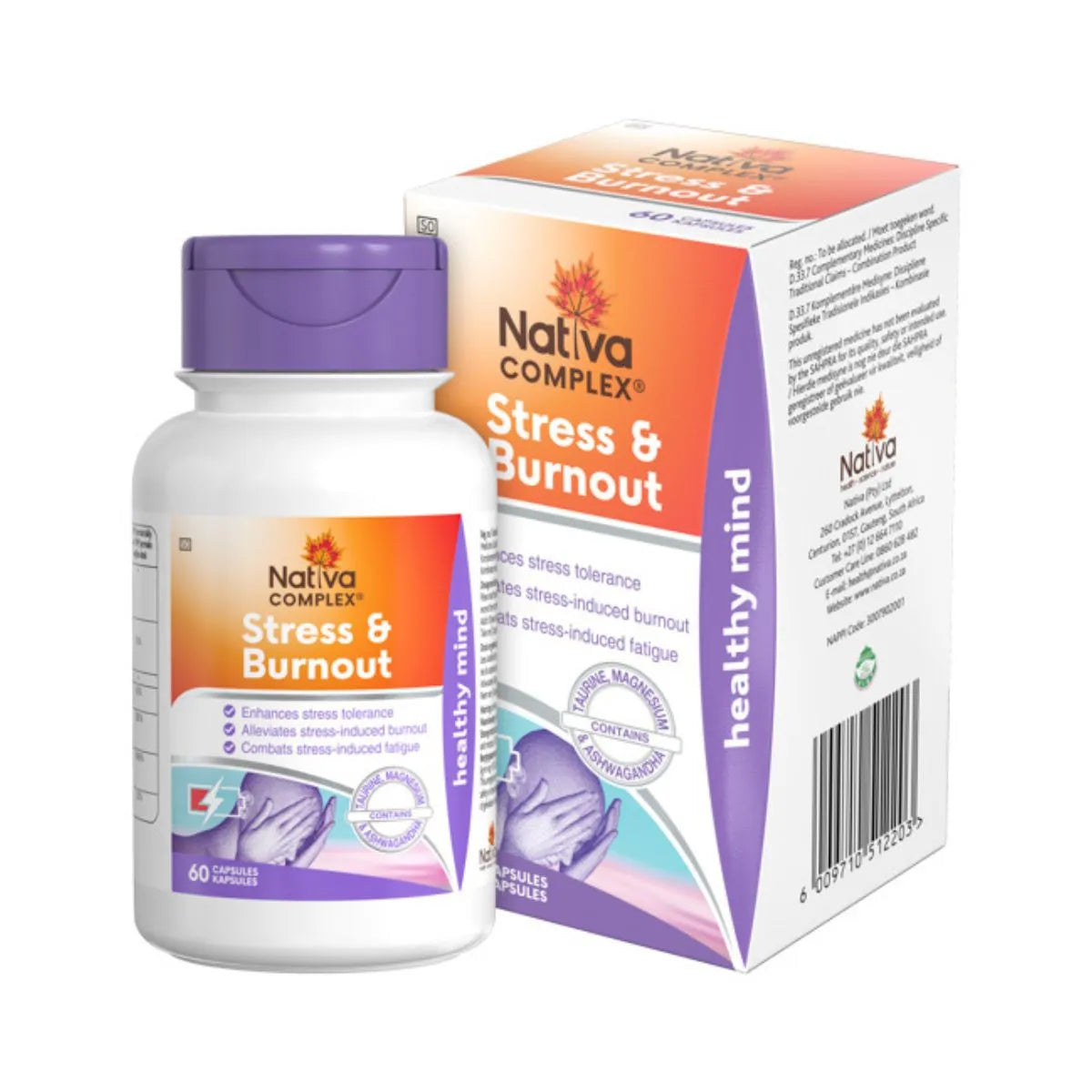 NATIVA COMPLEX STRESS AND BURNOUT CAPSULES 60