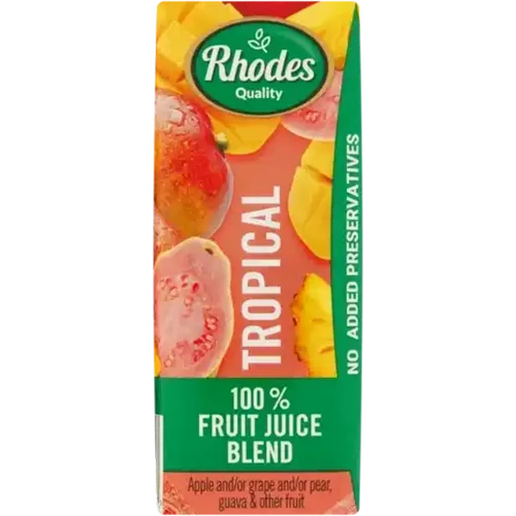 RHODES TROPICAL FRUIT JUICE 200ML