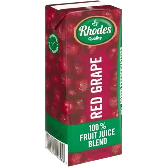 RHODES RED GRAPE FRUIT JUICE 200ML