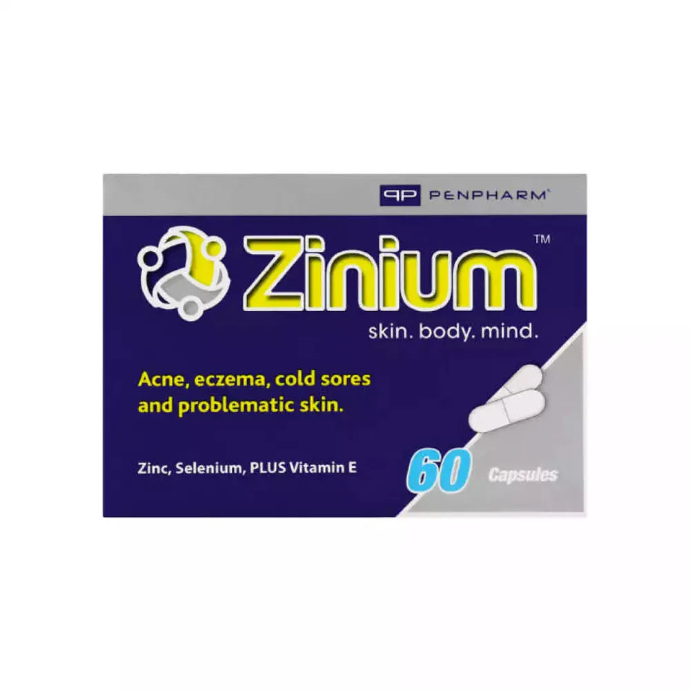 ZINIUM 50MG/20MG CAPSULES 60
