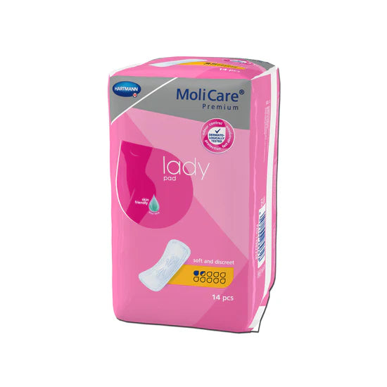 MOLICARE MICRO INCONTINENCE PADS 1.5 DROPS PACK OF 14