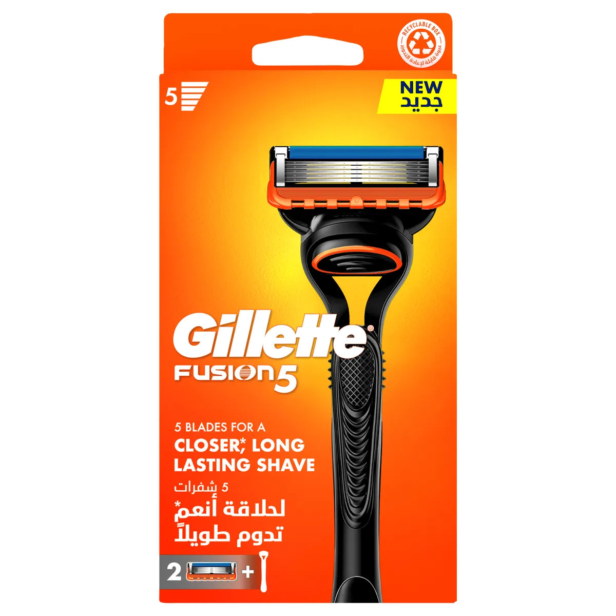 GILLETTE FUSION 2UP MANUAL SHAVING RAZOR