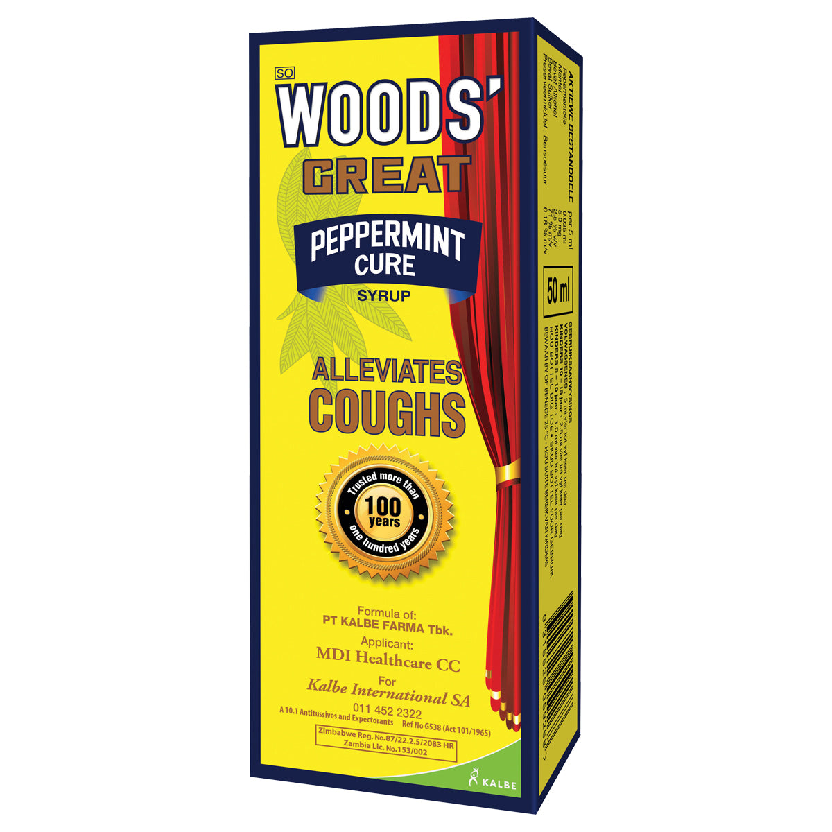 WOODS GREAT PEPPERMINT CURE SYRUP 50ML