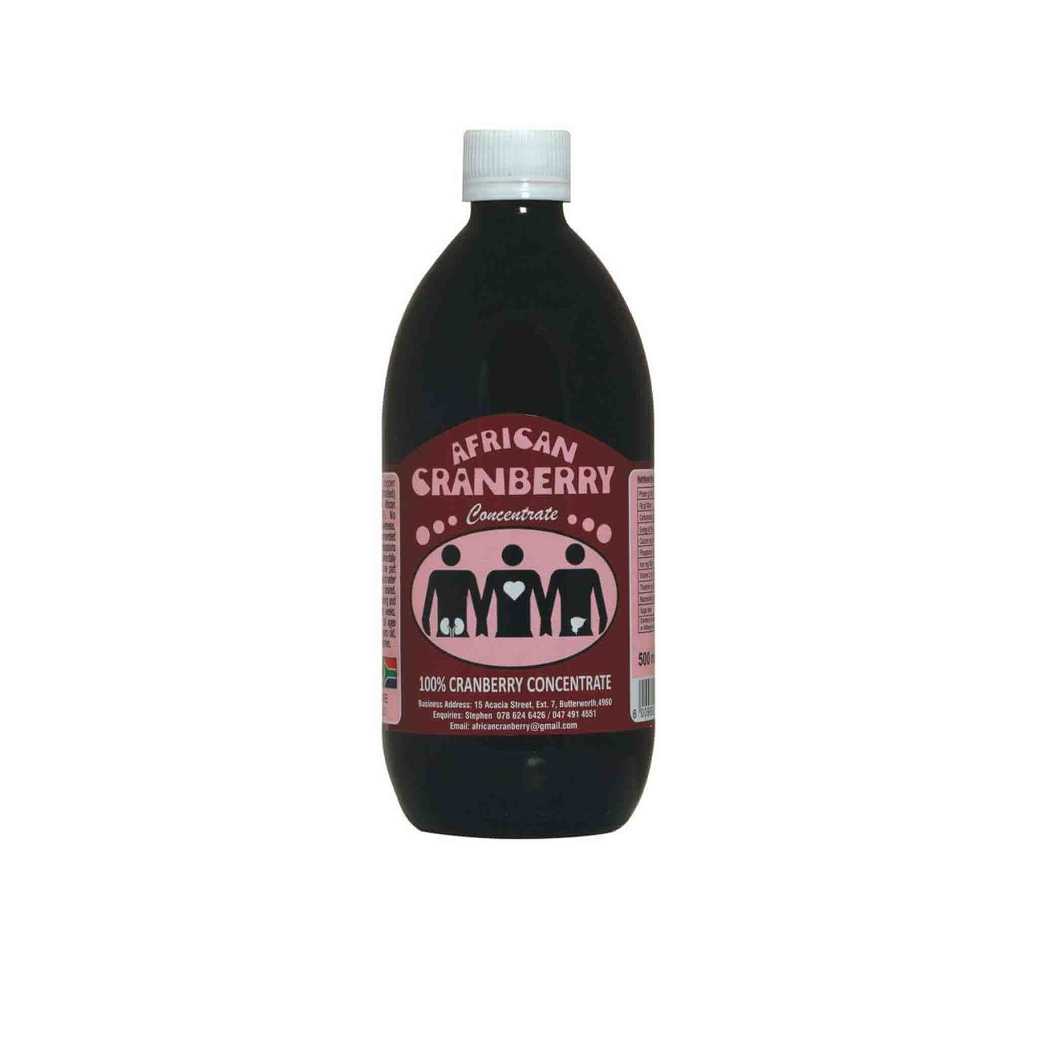 AFRICAN CRANBERRY CONCENTRATE 500ML