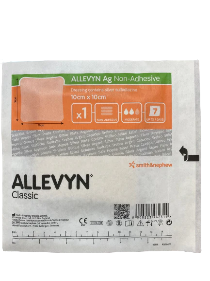 ALLEVYN CLASSIC DRESSING 100MM X 100MM