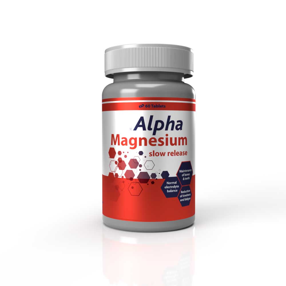 ALPHA PHARM MAGNESIUM 70MG SLOW RELEASE TABLETS 60