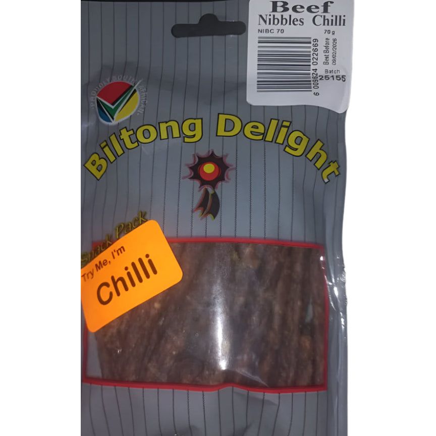 BILTONG DELIGHT BEEF NIBBLES CHILLI