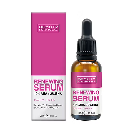 BEAUTY FORMULAS RENEWING SERUM 10% AHA + 2% BHA 30ML