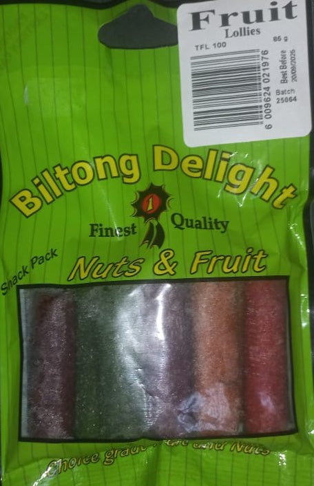 BILTONG DELIGHT FRUIT LOLLIES