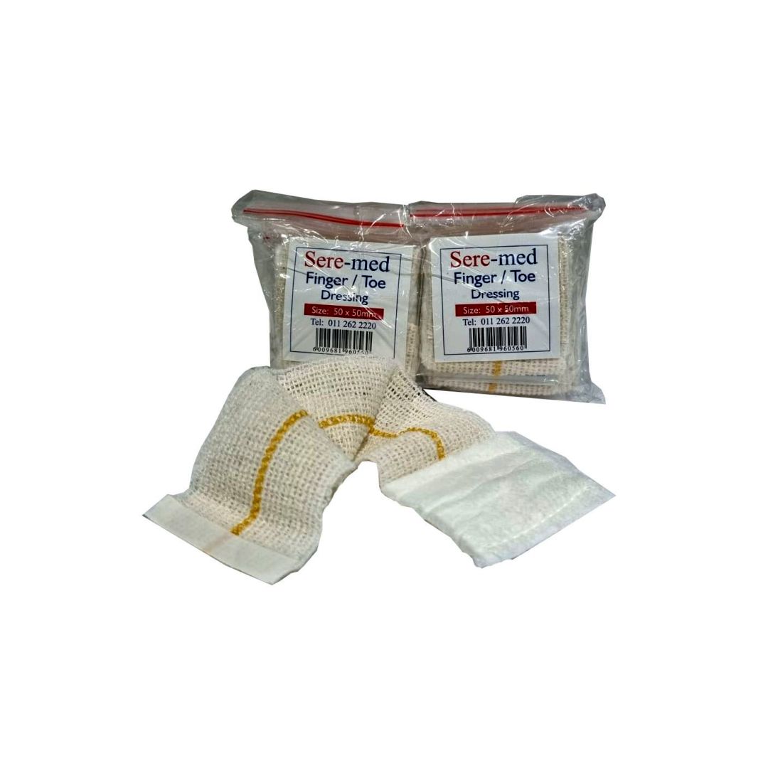 SEREMED FINGER/TOE DRESSING 50MM x 50MM