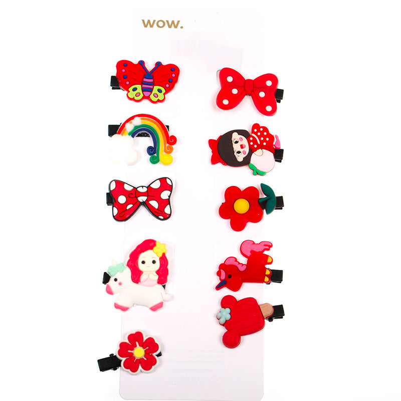 WOW HAIR CLIP 10PC 009196