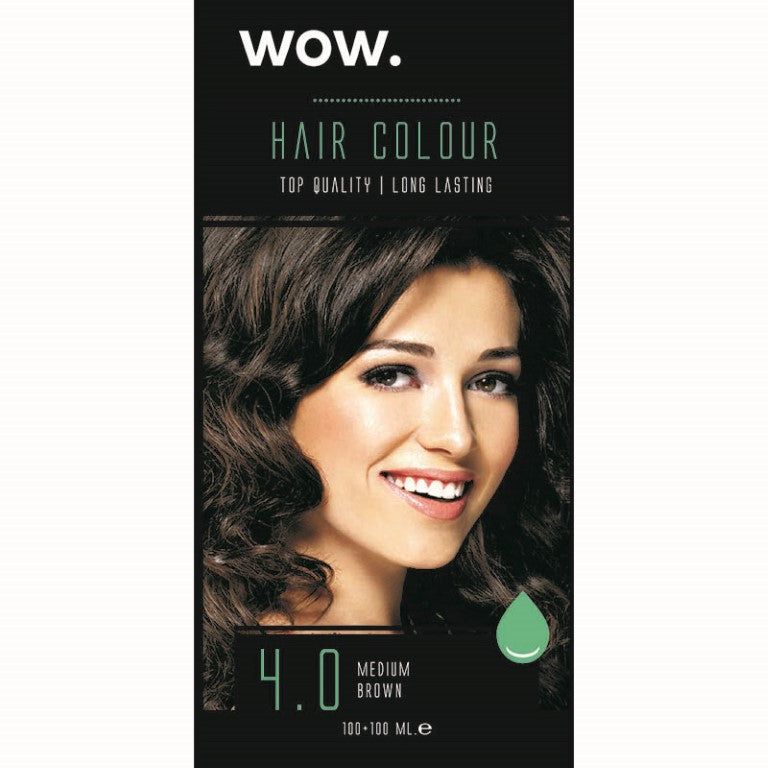 WOW HAIR DYE 4.0 MEDIUM BROWN
