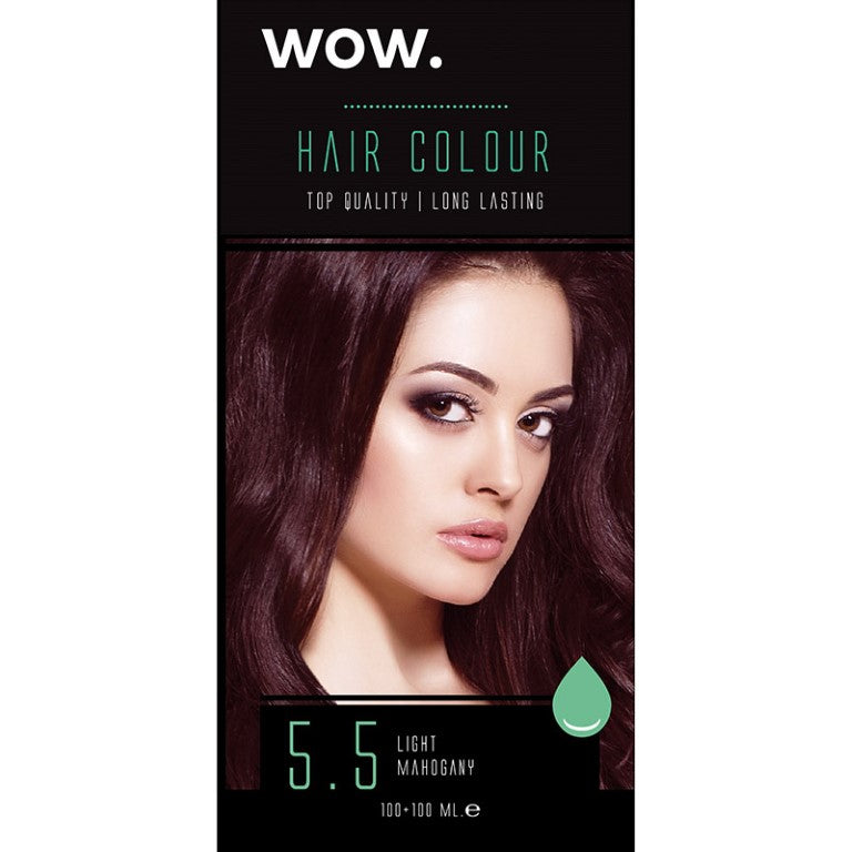 WOW HAIR DYE 5.5 LIGHT MAHOGANY