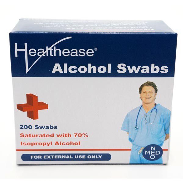 HEALTHEASE ALCOHOL SWABS 200