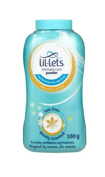 LILLETS GENTLE SCENT INTIMATE CARE POWDER 100G