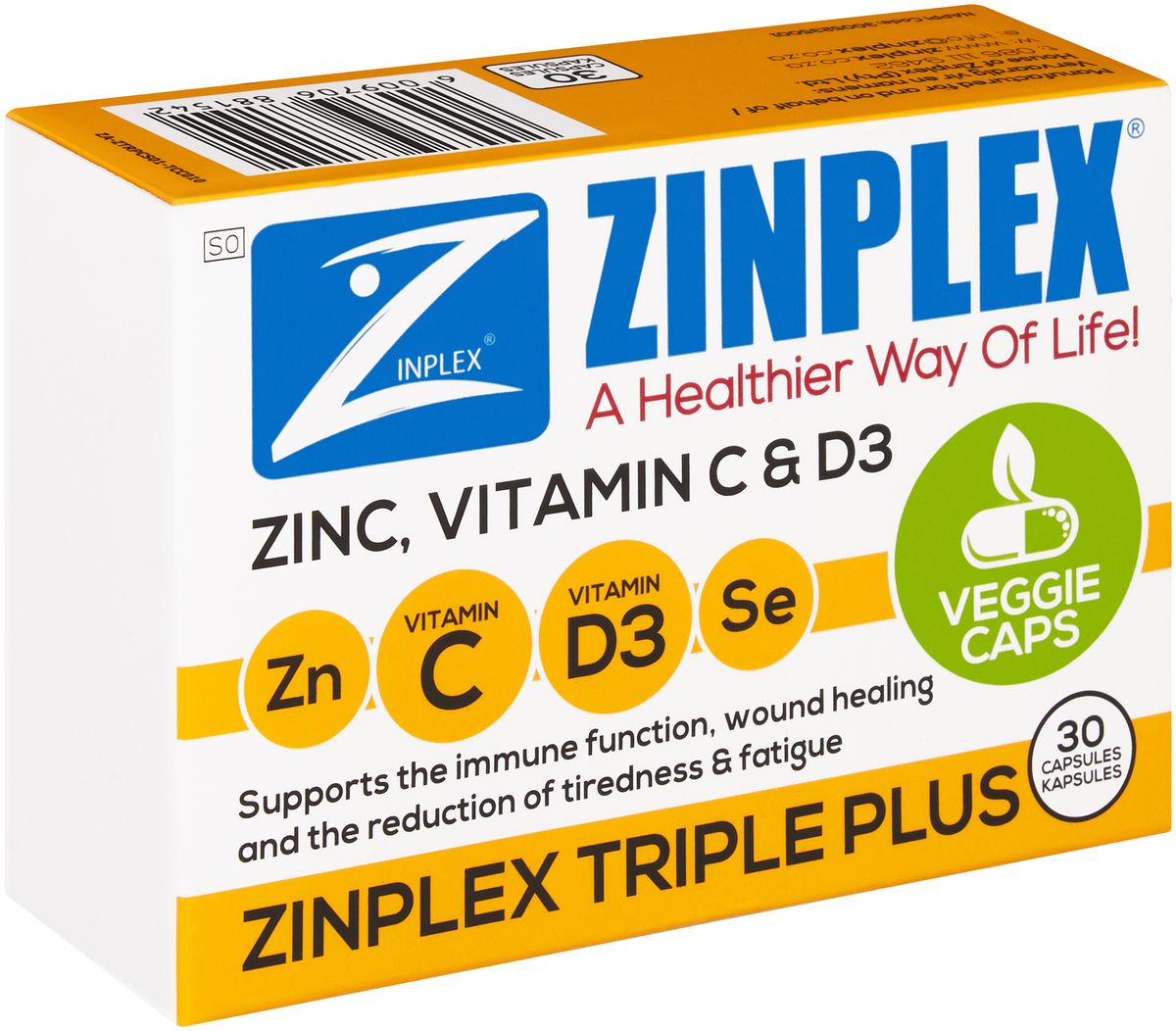 ZINPLEX TRIPLE PLUS CAPSULES 30