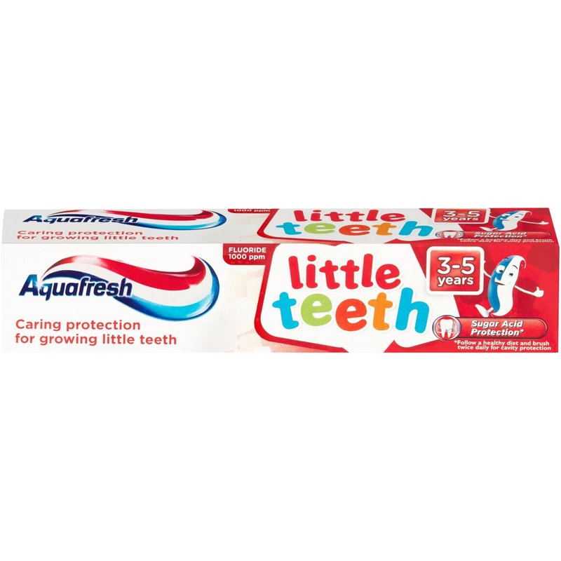 LITTLE TEETH KIDS AQUAFRESH TOOTHPASTE 3-5 YEARS 50ML