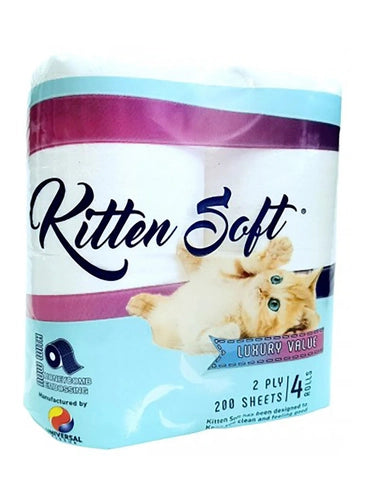 KITTEN SOFT 2 PLY 200 SHEET TOILET PAPER 4