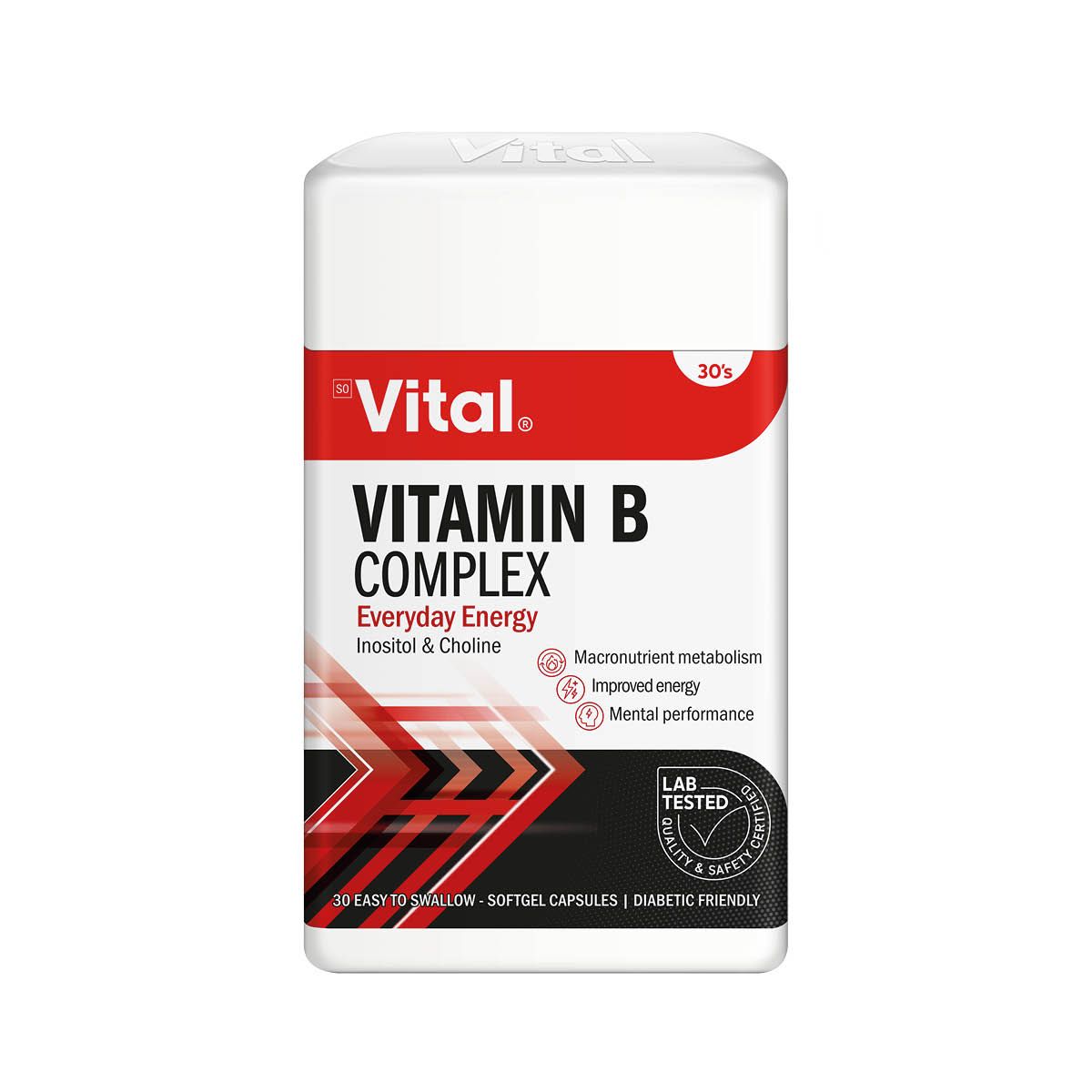 VITAL VITAMIN B COMPLEX CAPSULES 30