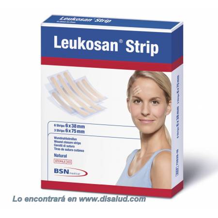 LEUKOSAN WOUND CLOSURE STRIPS 6CM X 75MM