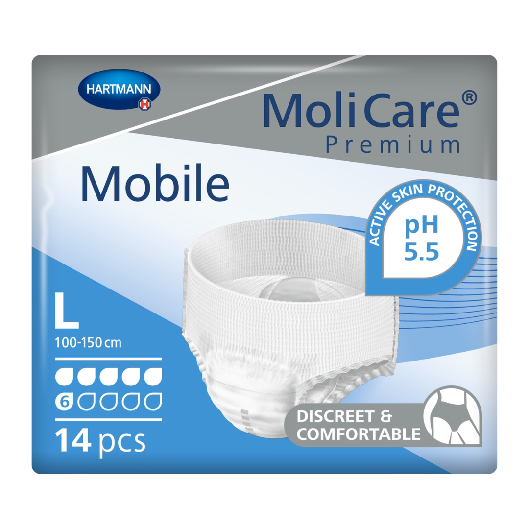 MOLICARE PREMIUM MOBILE PADS 6 DROPS LARGE 14