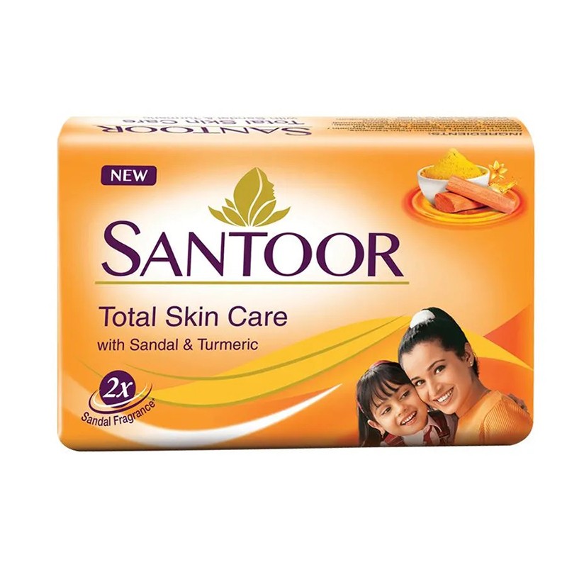 SANTOOR SANDAL AND TURMERIC SOAP 90G