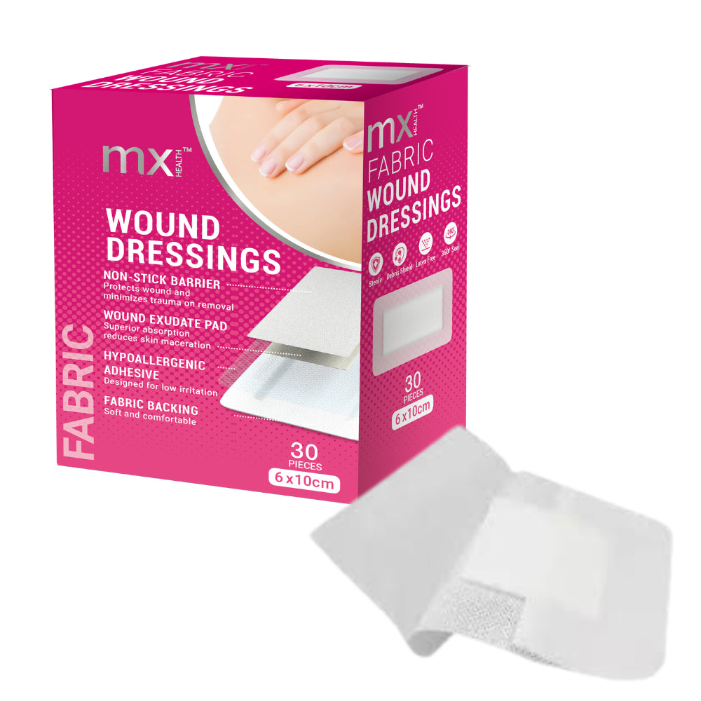 MX FABRIC WOUND DRESSING 6CM X 10CM SINGLE
