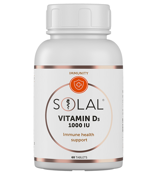SOLAL VITAMIN D3 1000IU TABLETS 60