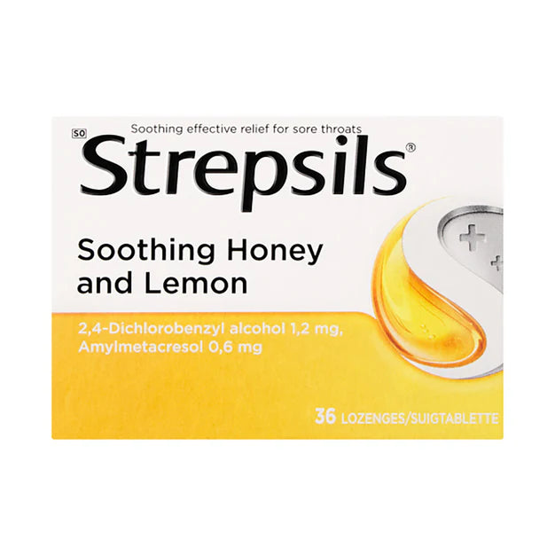 STREPSILS SOOTHING HONEY+LEMON LOZENGES 36