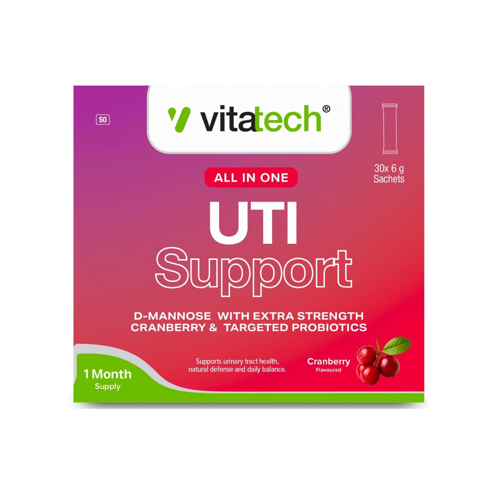 VITATECH UTI SUPPORT PACK SUPPORT PACK ( 30 SACHETS)